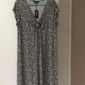 Style & Co. Swingy dress black/cream pattern 2XL